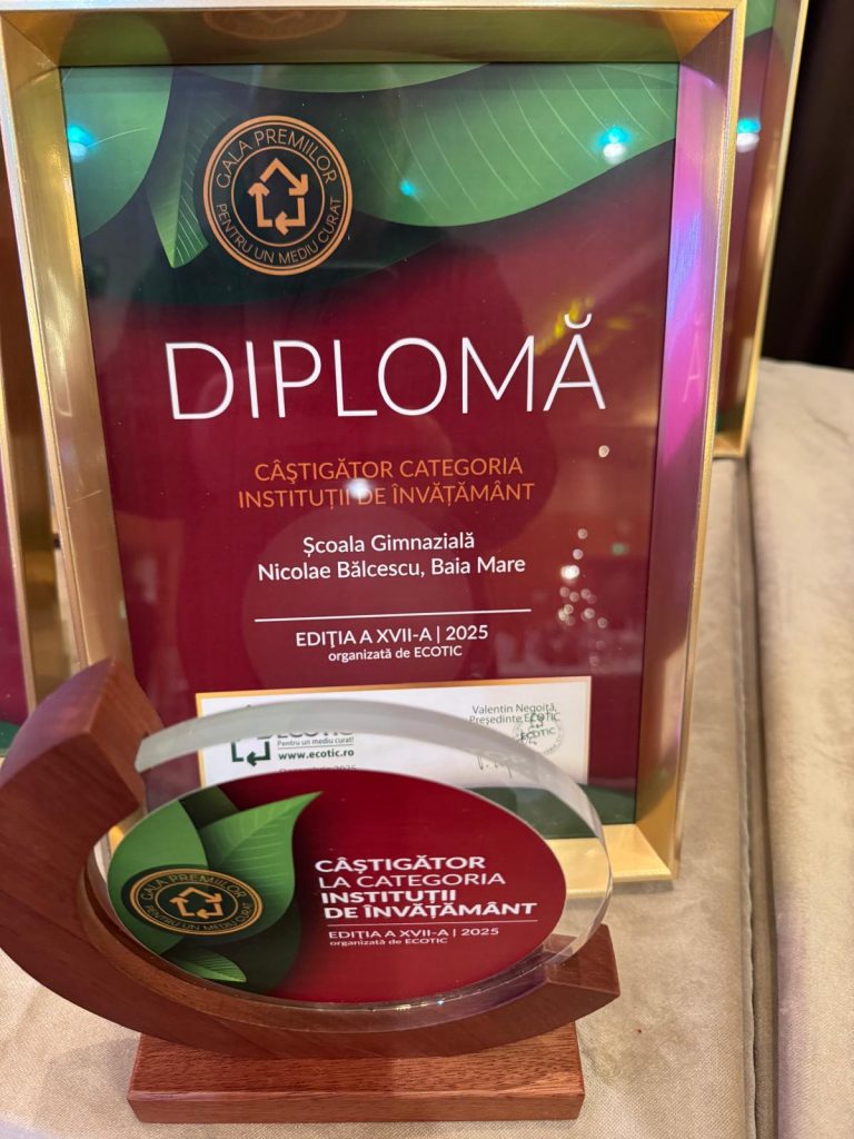 Locul I Gala premiilor pentru un mediu curat 2025